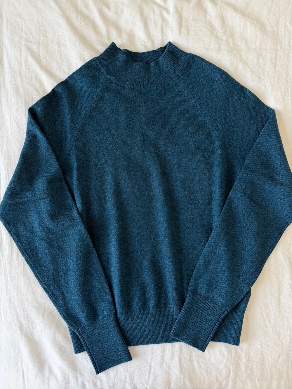 Everlane Navy Blue Mockneck Sweater XS